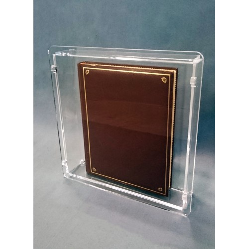 Porta album fotografico da parete in plex, completo di coperchio